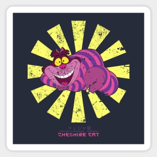 Cheshire Cat Retro Japanese Magnet